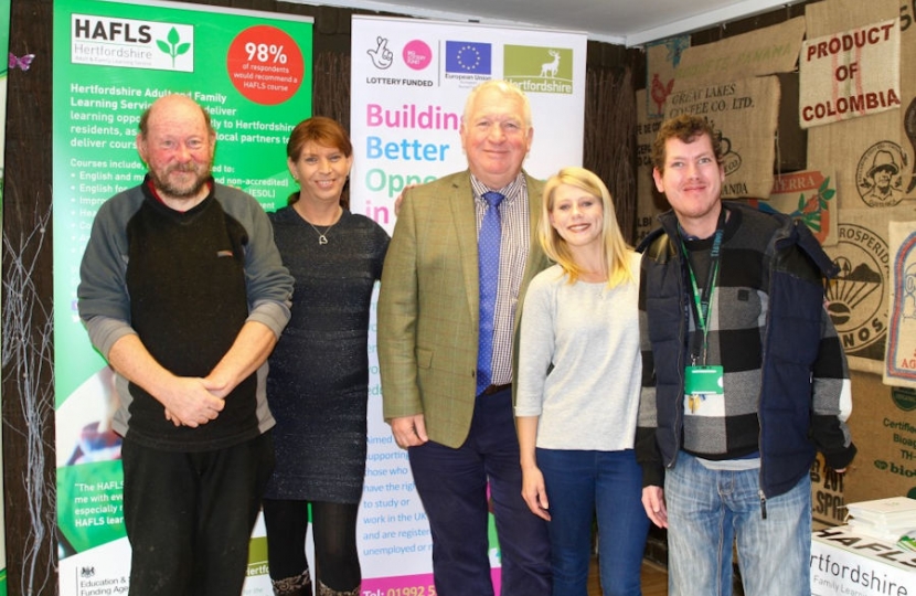 Sir Mike Penning visits Hertfordshire Adult and Family Learning Service