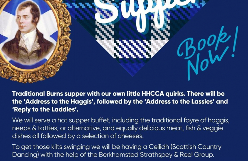 Burns Night leaflet