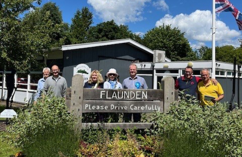 Andrew Williams and canvassing team in Flaunden