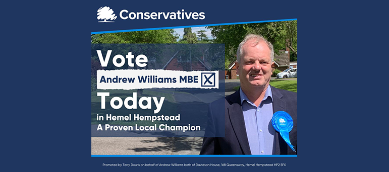 Vote Today for Andrew Williams