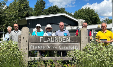 Andrew Williams and canvassing team in Flaunden